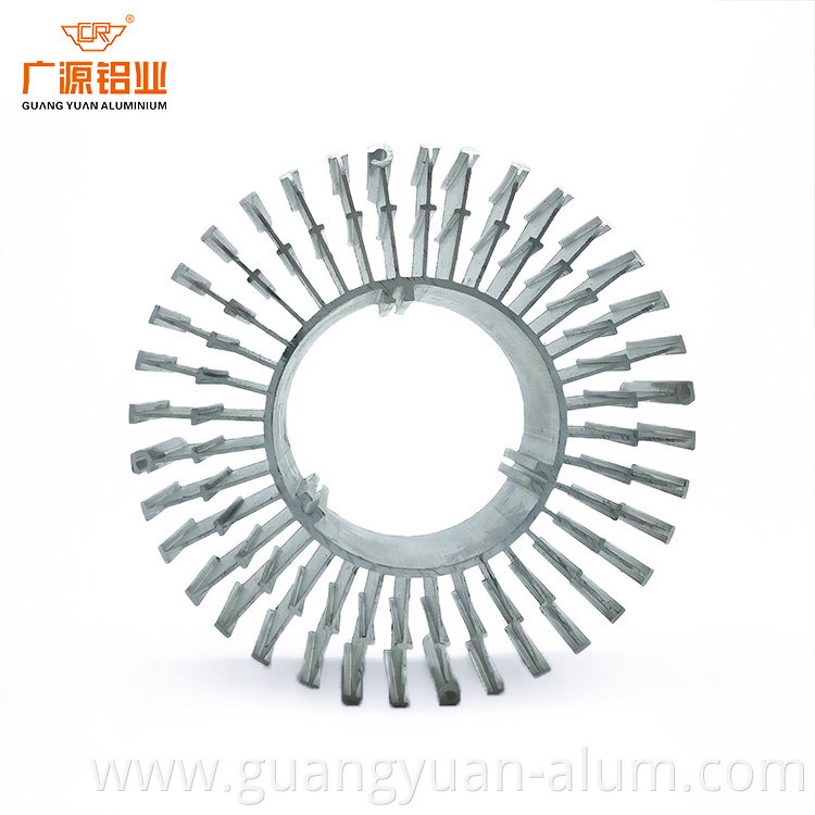 guangyuan aluminum co., ltd Aluminum Extruded Heat Sink Aluminum Extrusion Alloy Aluminum Extrusion for Sale